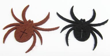 Filz-Spinnen 6cm 6 Stück